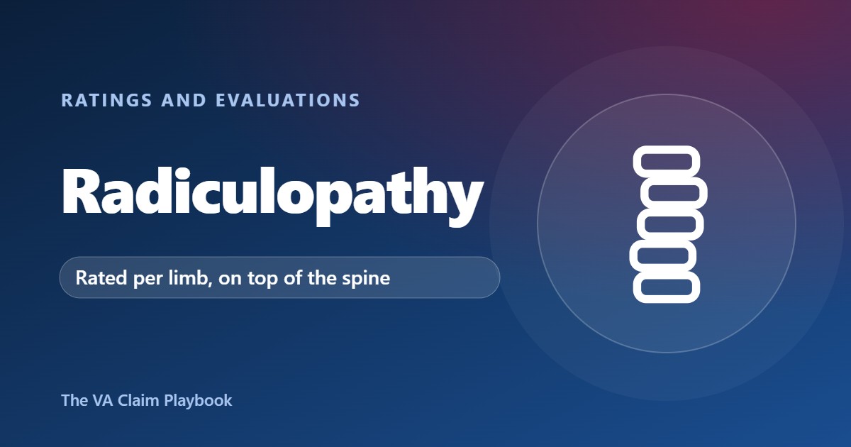 Radiculopathy guide illustration