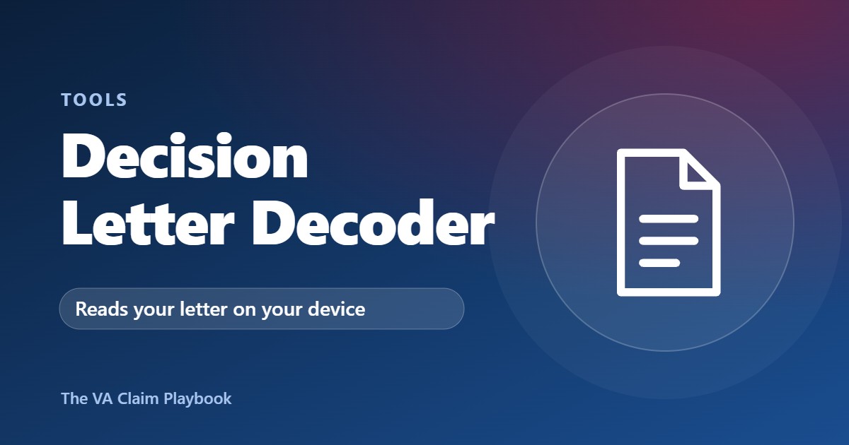 Decision letter decoder guide illustration