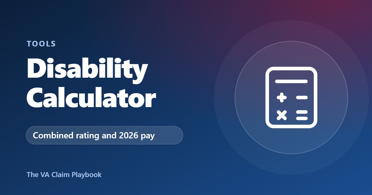 VA disability calculator illustration